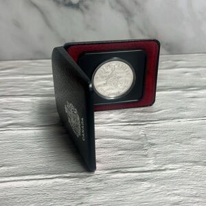 Canada Silver Dollar 1975 Calgary Centennial Elizabeth II Uncirculated In Case